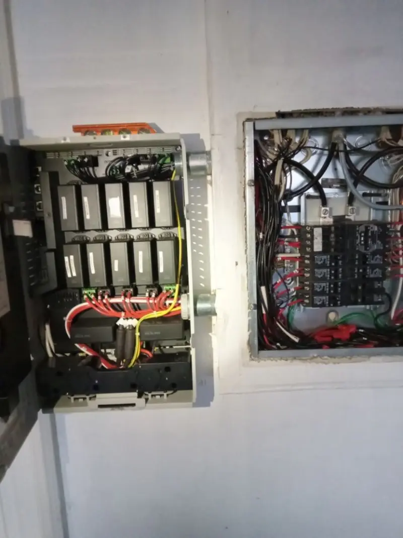 Electrical panel upgrade completed for Security Camera Wiring in Monmouth Beach
